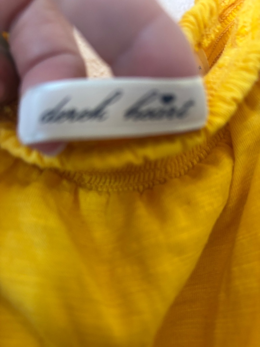 Derek Heart Women’s Y2K Yellow Strapless Summer Romper with Front Pockets Size M - Picture 2 of 8